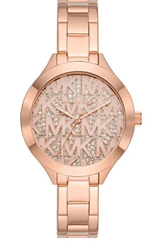 Michael Kors Slim Runaway Quartz Rose Gold Dial Ladies Watch