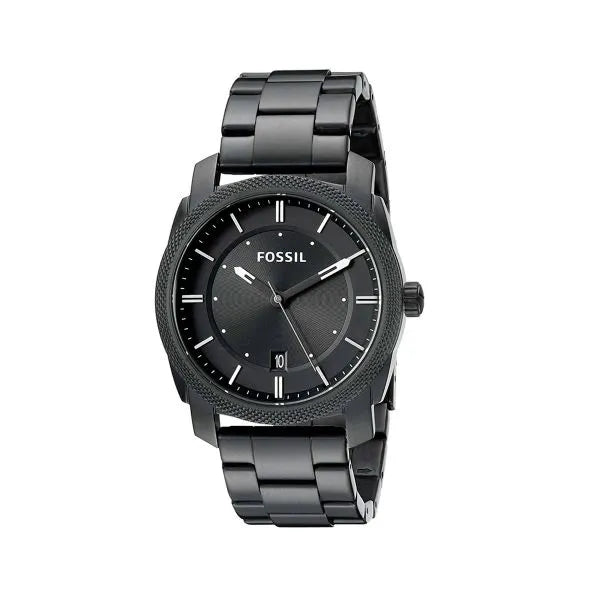 Fossil Machine Black Dial Black-plated Men's Watch