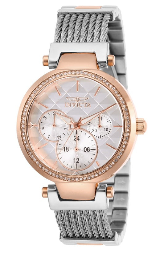 Invicta Angel Women's Watch - 36mm, Rose Gold, Silver (28922)