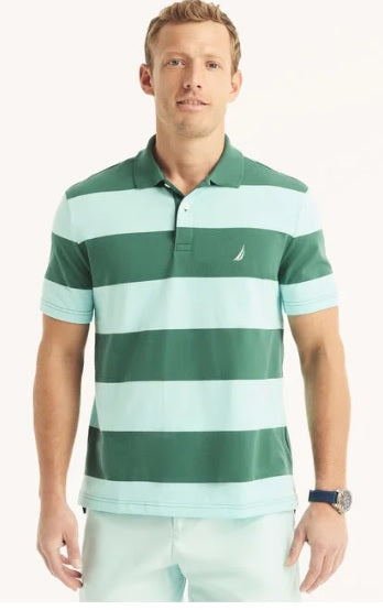 Sustainably Crafted Classic Fit Striped Polo Verde