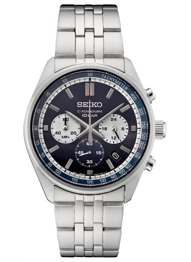 Seiko Chronograph Quartz Blue Dial Men's Watch