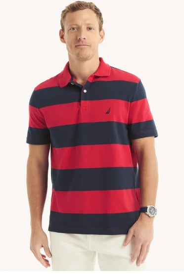 Sustainably Crafted Classic Fit Striped Polo Roja