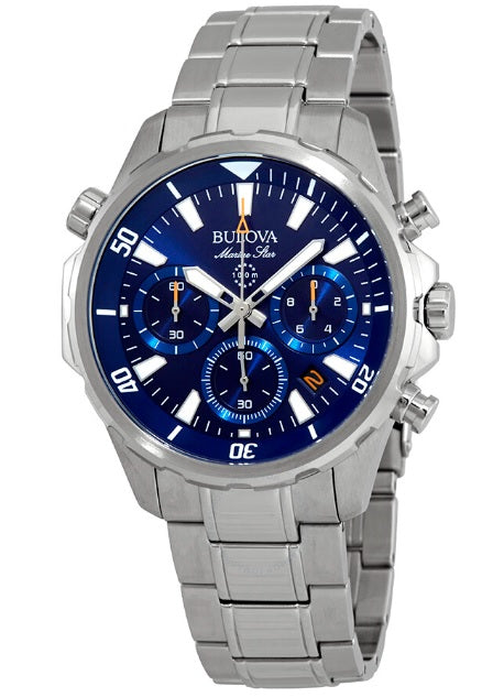 Bulova Marine Star Chronograph Blue Dial Men's Watch