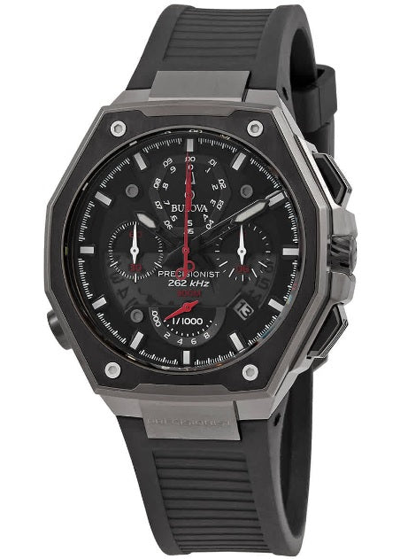 Bulova Precisionist Chronograph Quartz Black Dial Men's Watch