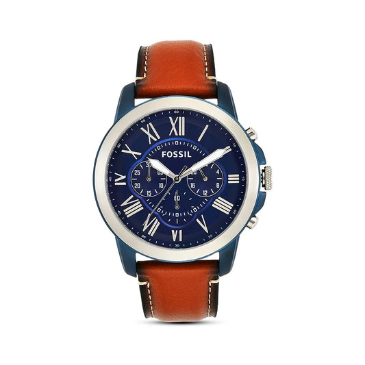 Fossil Grant Chronograph Blue Dial Men's Watch