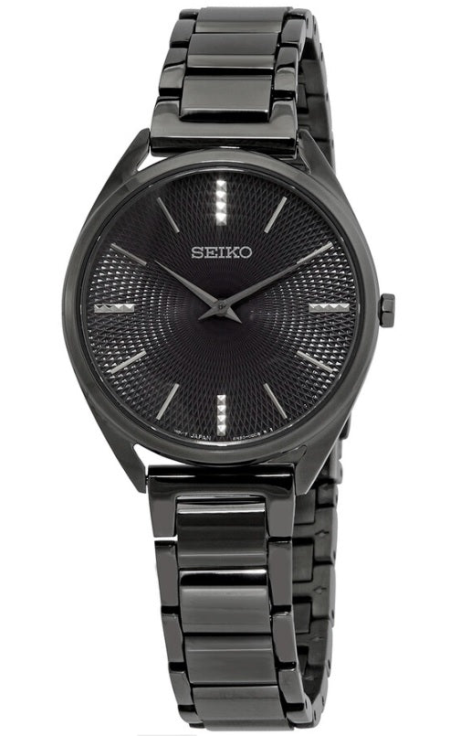 Seiko Conceptual Quartz Black Dial Ladies Watch